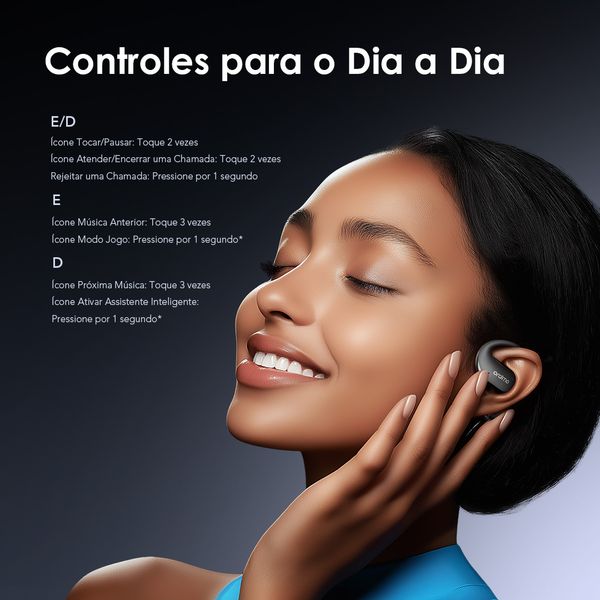 OpenArc Open-Ear Fones de ouvido sem fios