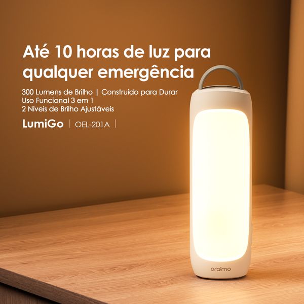 LumiGo Luz de Emergência de 300 Lúmens 2 Unidades