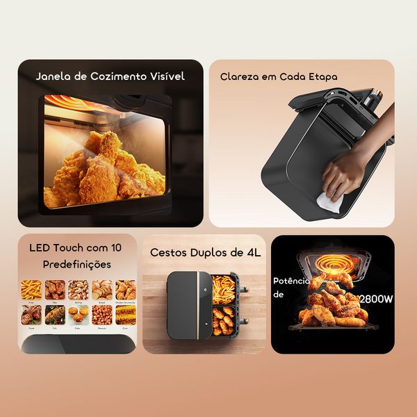 NutriFry Duo 8L 2800W AirFryer