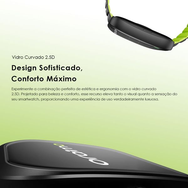 Watch Nova N Relógio inteligente de vidro curvo 2.5D