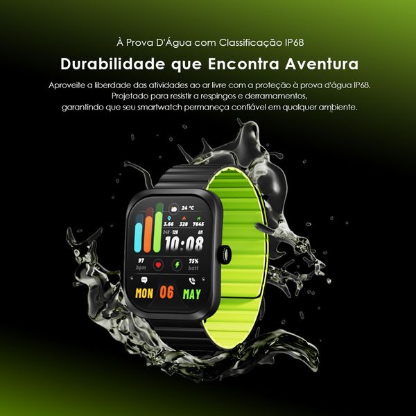Watch Nova N Relógio inteligente de vidro curvo 2.5D