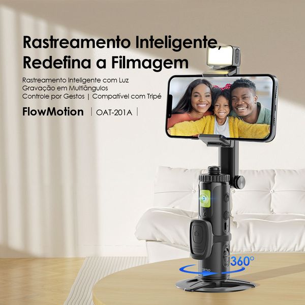 FlowMotion Gimbal inteligente de rastreio facial