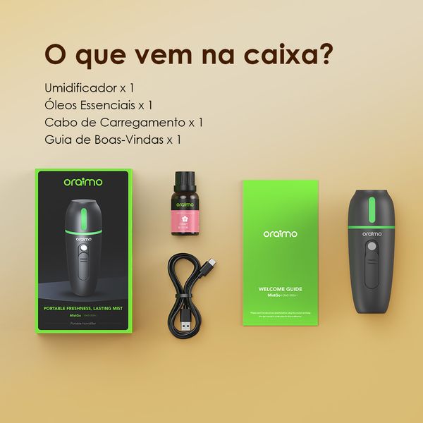 MistGo Humidificador portátil de 900 mAh