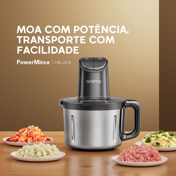 PowerMince Potente picador de carne 2 em 1 de 4 litros