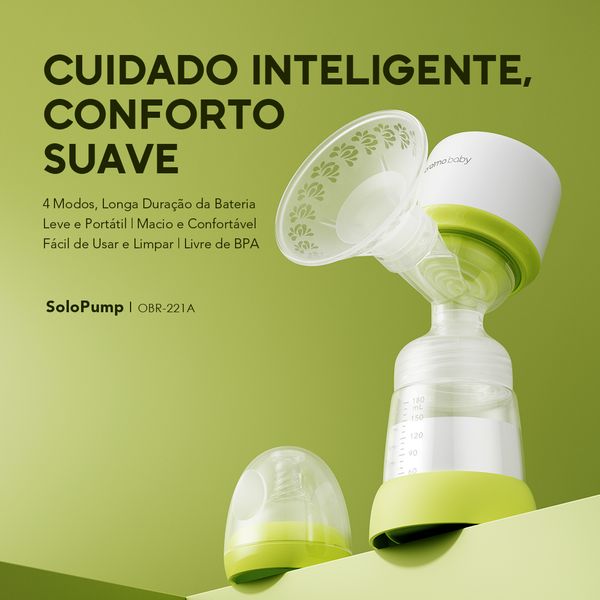 SoloPump Bomba tira-leite portátil de 4 modos