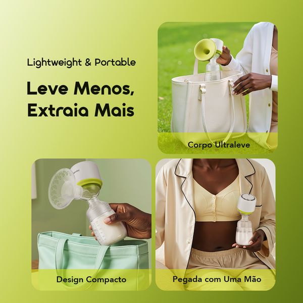 SoloPump Bomba tira-leite portátil de 4 modos