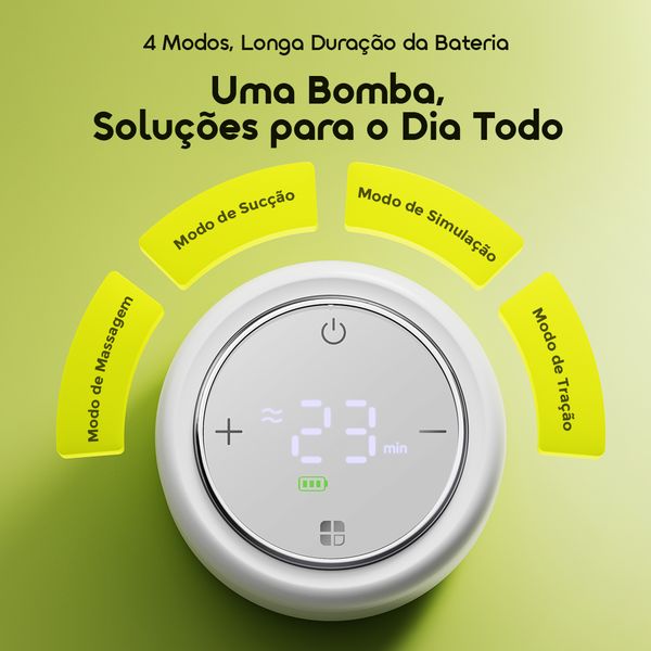 SoloPump Bomba tira-leite portátil de 4 modos