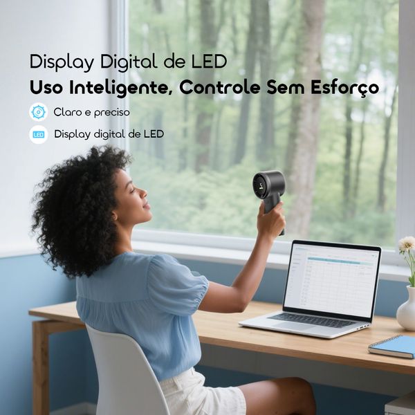 TurboFan Air Ventilador de mão com fluxo de ar intenso