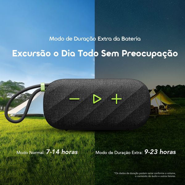 SpaceBox Active Coluna de Som Portátil Sem Fios Personalizável com FM de 25W de Potência
