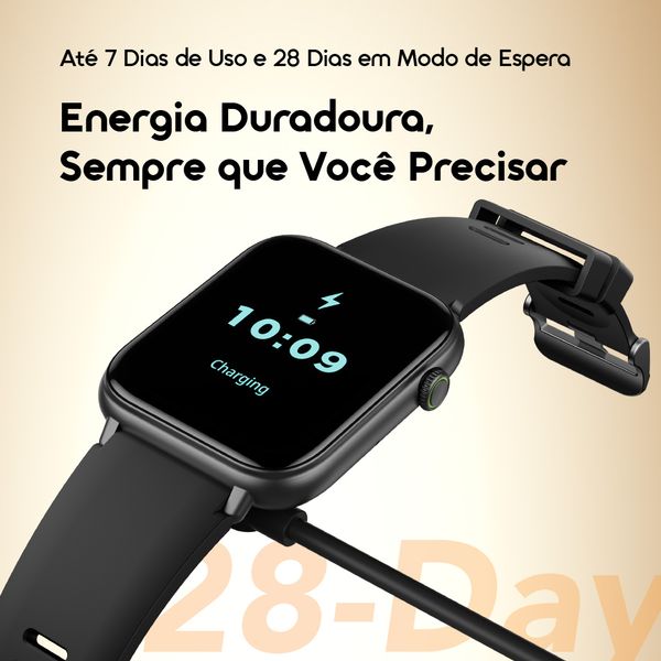 Watch 6N Relógio inteligente com ecrã a cores totalmente sensível ao toque