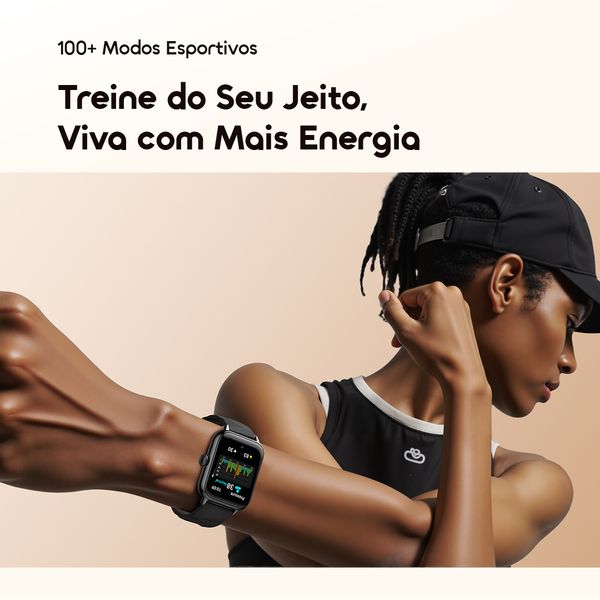 Watch 6 Nano Relógio inteligente com ecrã TFT totalmente sensível ao toque de 1,52"