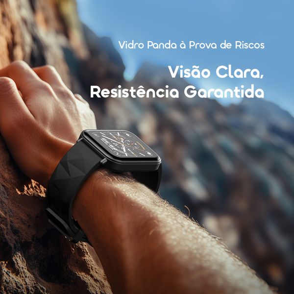 Watch Nova 2 Lite Relógio inteligente com ecrã a cores AMOLED totalmente sensível ao toque de 1,93 polegadas