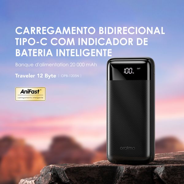 Traveler 12 Byte Bateria externa de 20000mAh 12W