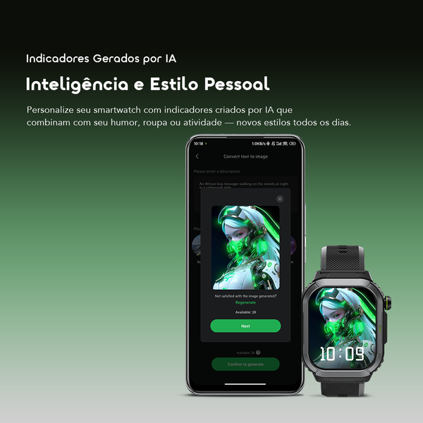 Watch Lumos N Relógio inteligente com ecrã HD