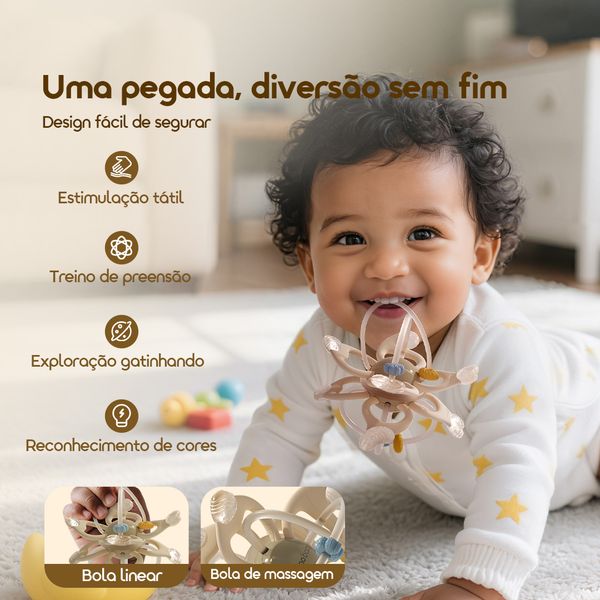 TinyChew Silicone de qualidade alimentar, fácil de segurar, TinyChew