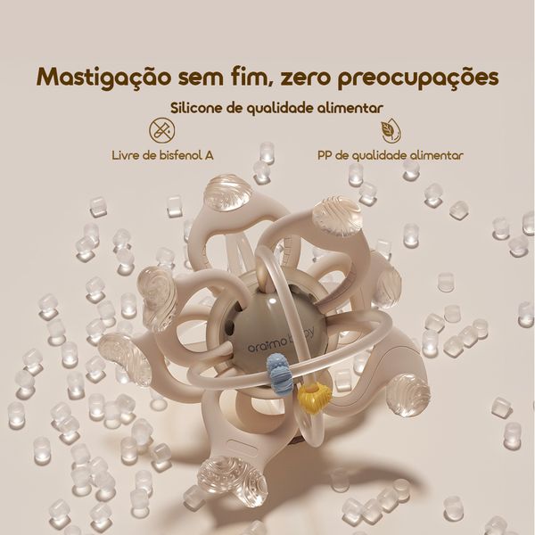 TinyChew Silicone de qualidade alimentar, fácil de segurar, TinyChew