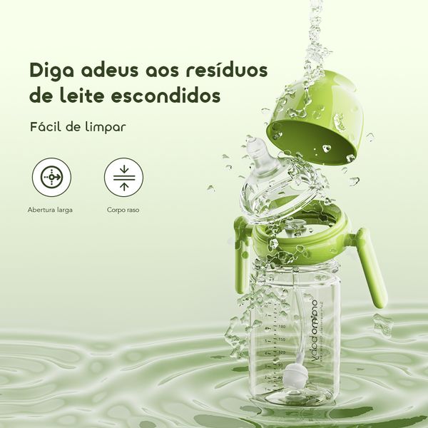 PureDrink 240 (PPUS) Biberão feito com material seguro
