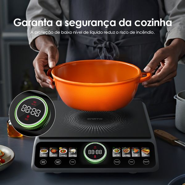 FlexiCooker Placa de aquecimento elétrica em cerâmica de 2200 W