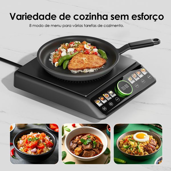 FlexiCooker Placa de aquecimento elétrica em cerâmica de 2200 W