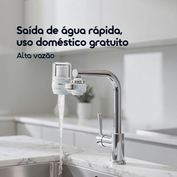 CleanSip Sistema de filtragem de água multicamada para montagem em torneira