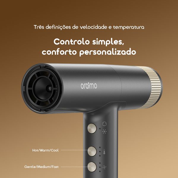 Swift Dry Secador de cabelo com motor de alta velocidade