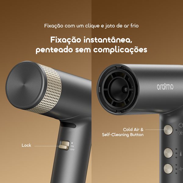 Swift Dry Secador de cabelo com motor de alta velocidade