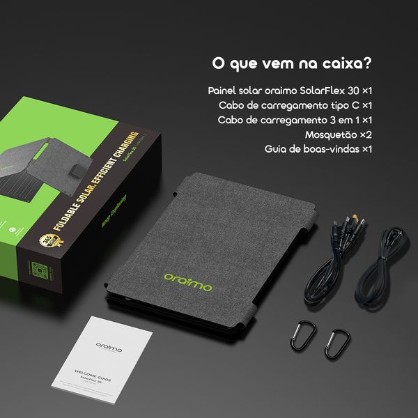 SolarFlex 30 Painel solar portátil de 30 W