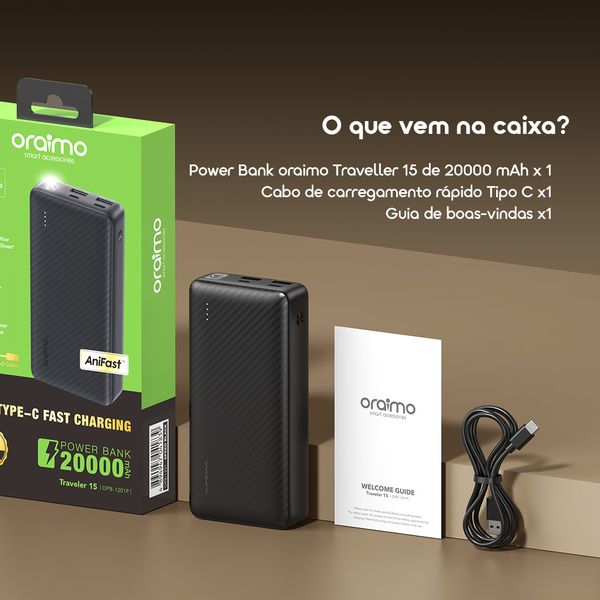 Traveler 15 Power Bank de 20000mAh