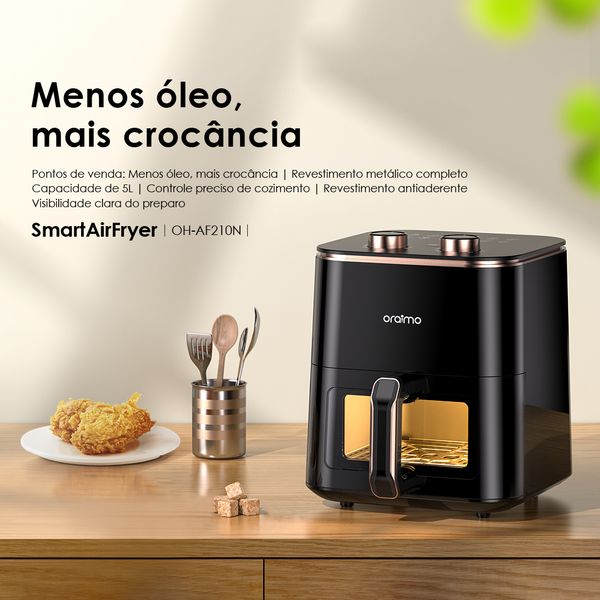 SmartAirFryer 1500W Cooking Visible Smart Air Fryer