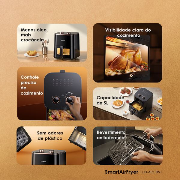 SmartAirFryer 1500W Cooking Visible Smart Air Fryer