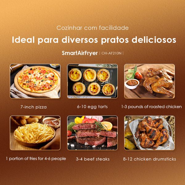 SmartAirFryer 1500W Cooking Visible Smart Air Fryer