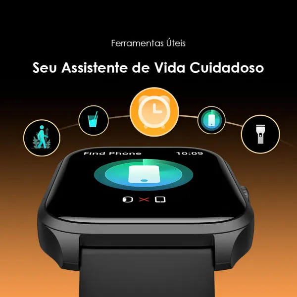 Watch 5 Lite & Smart Clipper 2 Gold 2.01" HD IP68 Smart Watch & Professional Hair Clipper