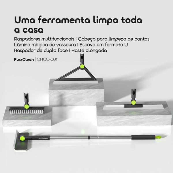 FlexClean Conjunto de Ferramentas de Limpeza Multi-Funcional com Raspadores para Cantos (4 em 1)