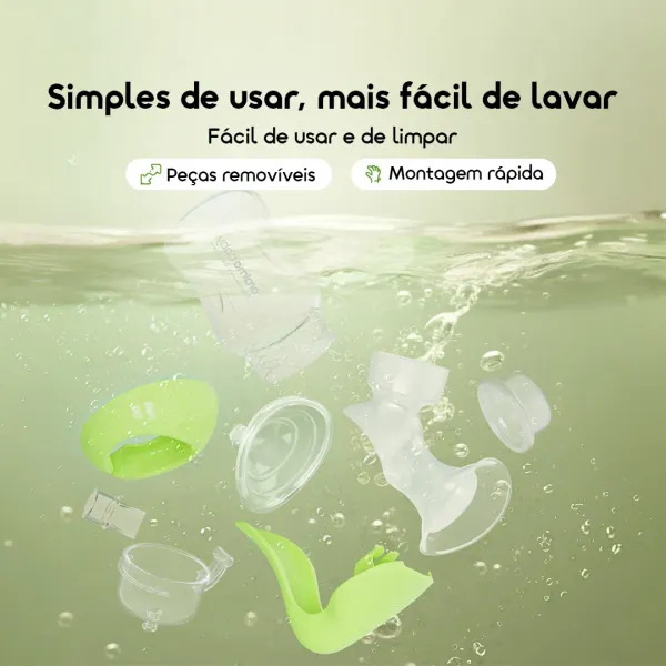 PureDrink 240& HandPump Biberão de 240ml em PPSU e bomba tira-leite manual leve e suave, livre de BPA.