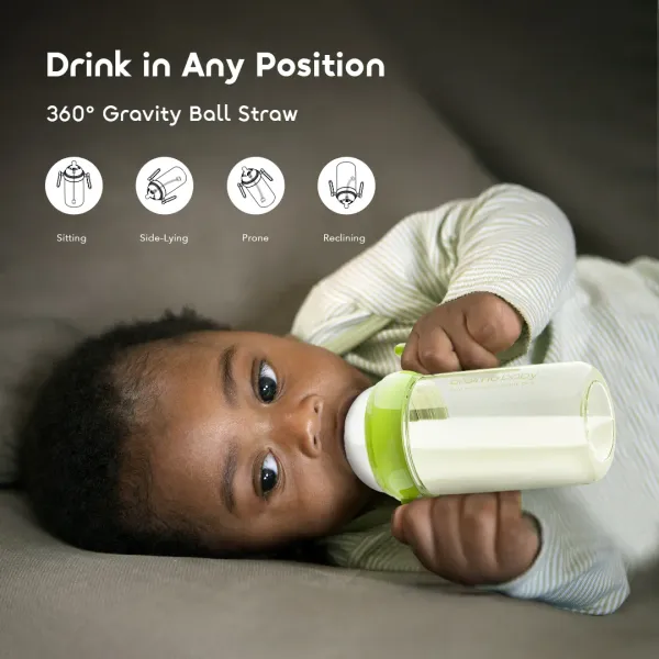 PureDrink 240 & TinyChew 240ml PPSU Baby Bottle & Baby Teething Manhattan Ball Toy