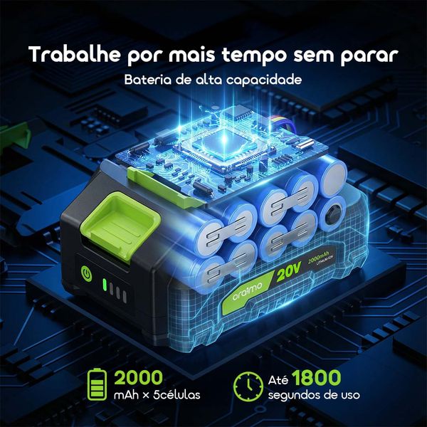 MaxDrill Berbequim/Aparafusador Elétrico Versátil Sem Fio de 20V