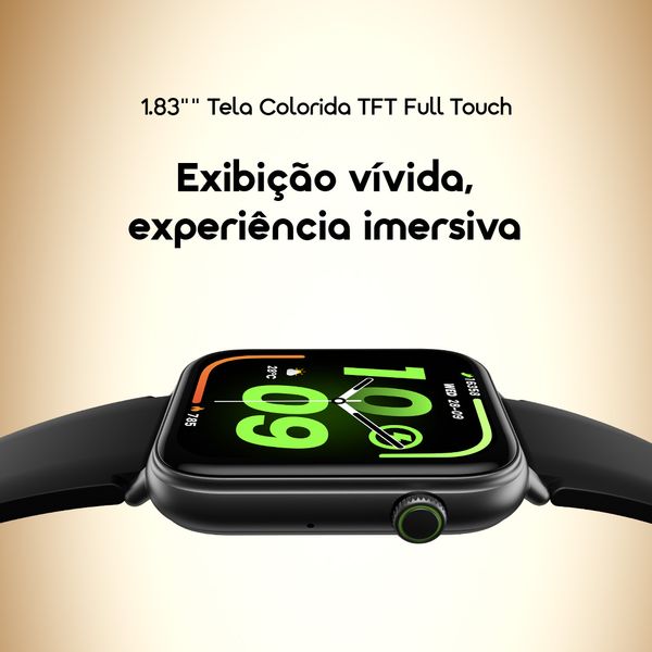 Watch 6N & SpaceBuds Air Smartwatch com ecrã a cores sensível ao toque de 1,83 polegadas e auscultadores sem fios com localizador inteligente e 38 horas de autonomia.