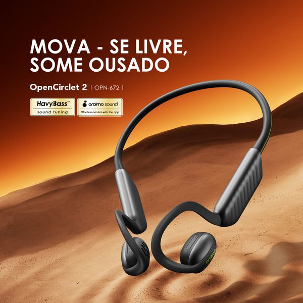 OpenCirclet 2 Auscultadores abertos com rastreamento de passos IPX5