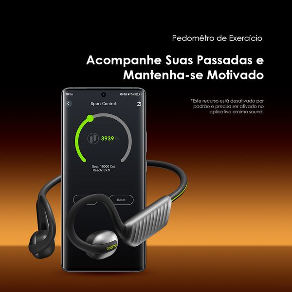 OpenCirclet 2 Auscultadores abertos com rastreamento de passos IPX5