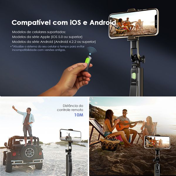 SmartTripod 2 Estabilizador de gimbal tripé 360°