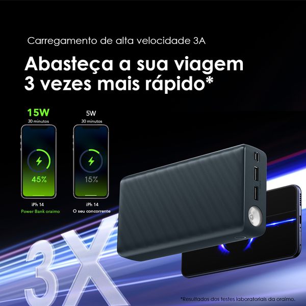 PowerBox 300 Lit Bateria externa de 30000mAh e 15W