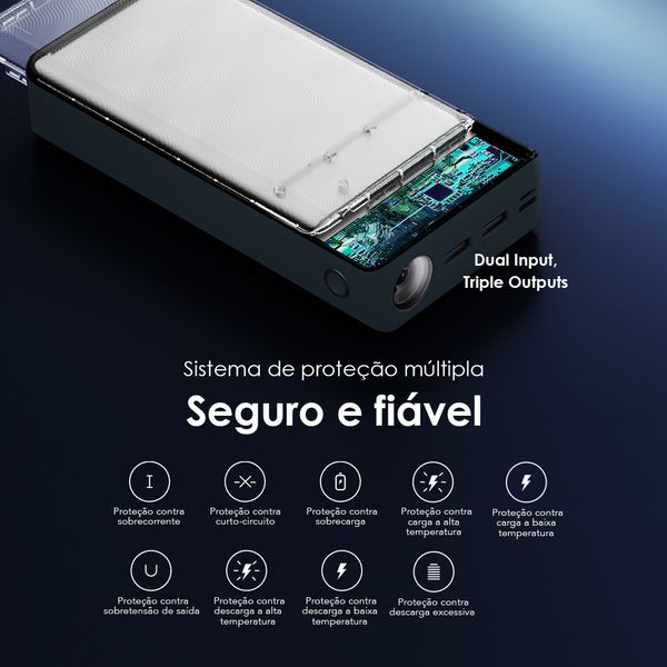 PowerBox 300 Lit Bateria externa de 30000mAh e 15W