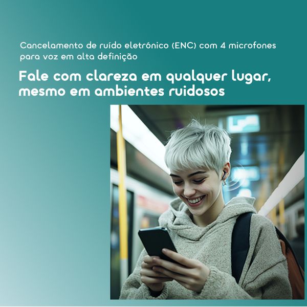 SpaceBuds Air+ Auscultadores sem fios verdadeiros com textura metálica e classificação IPX4.