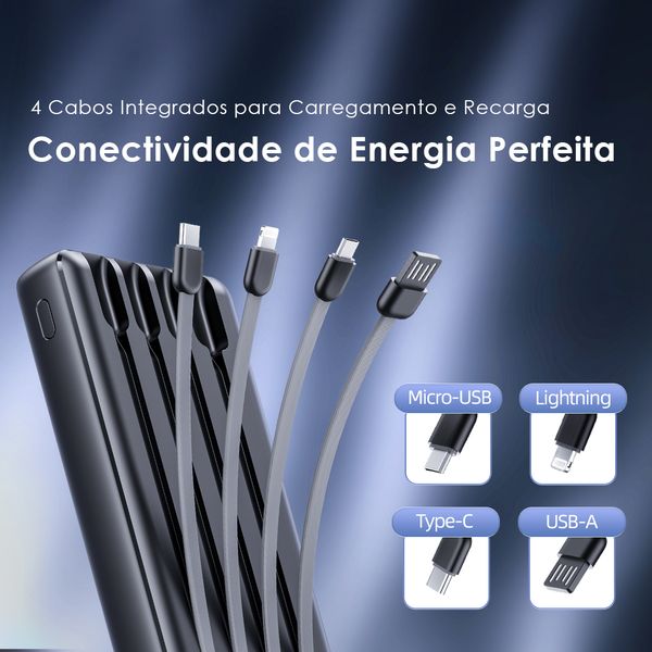 Traveler Link 20 20000mAh e 12W Banco de Energia