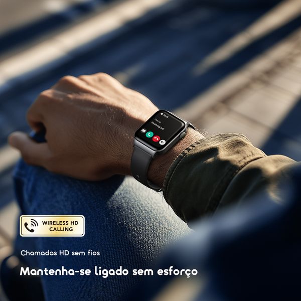 watch 6 max Relógio inteligente com ecrã tátil de 1,83 polegadas e bateria com duração de 28 dias