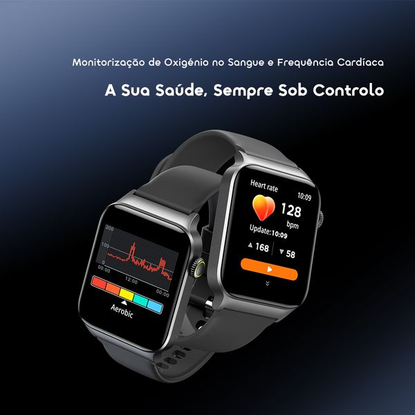 watch 6 max Relógio inteligente com ecrã tátil de 1,83 polegadas e bateria com duração de 28 dias