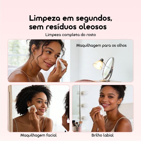 Meltique 1*30 Lenços Desmaquilhantes com Ácido Hialurónico Sem Álcool