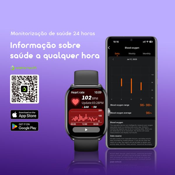 Watch 6 Lite Relógio inteligente de 2,01 polegadas com interface de utilizador moderna.