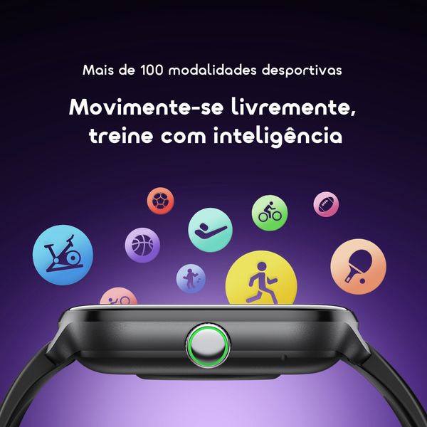 Watch 6 Lite Relógio inteligente de 2,01 polegadas com interface de utilizador moderna.