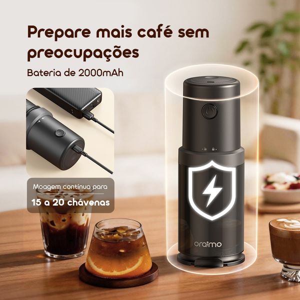 BeanGrind Moinho de café portátil de precisão